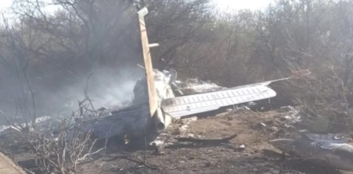 Un avión fue a ver el TC, se incendió y se estrelló en el aeropuerto de San Luis