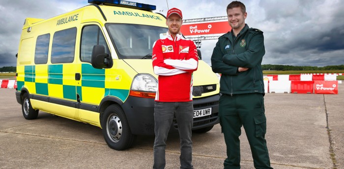 Vettel, piloto de ambulancia