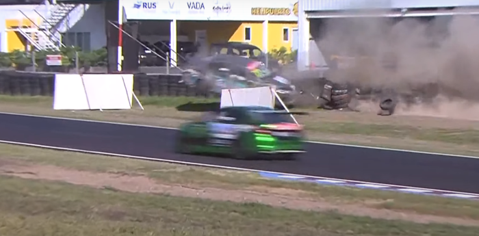 Fiat Competizione: el fuerte accidente que obligó la salida del pace car