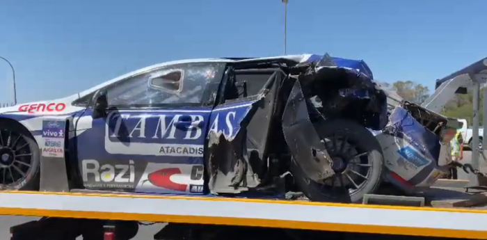 Stock Car: así quedó el auto de Baptista tras el choque con Ramos en la Carrera 2