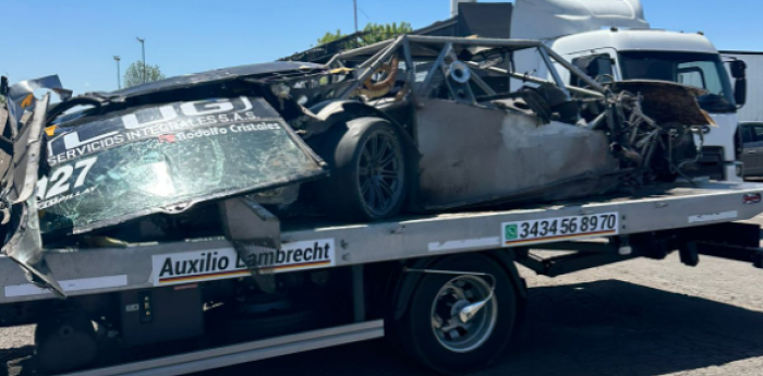 Top Race: ¡Impresionante! Así quedó el auto de Campillay tras el fuerte vuelco