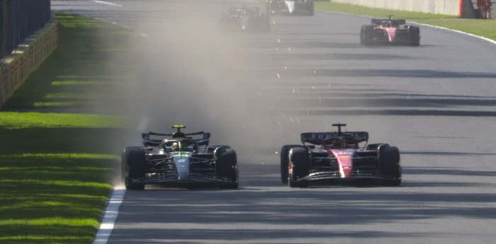 F1: ¡Puro coraje! Hamilton arriesgó hasta el límite para superar a Leclerc