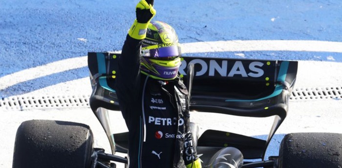 Hamilton y su podio en México: "Hoy tuvimos que empujar muy fuerte"