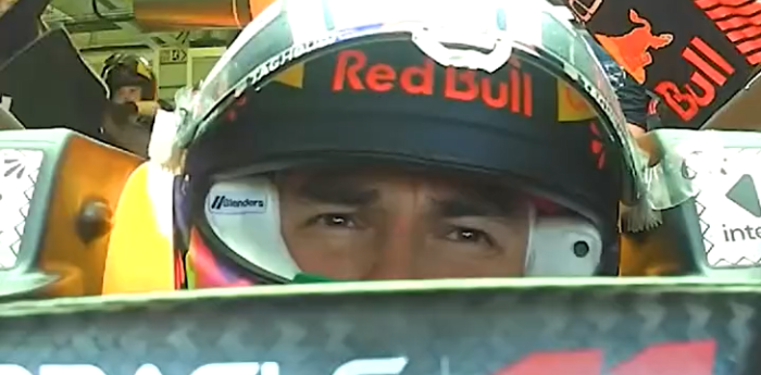 F1: la desolación de Checo Pérez tras tener que abandonar en México
