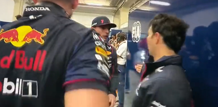 F1: la frustración de Checo Pérez con Verstappen en el box de Red Bull