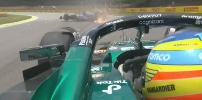 F1: fuerte encontronazo entre Ocon y Alonso en la clasificación del Sprint