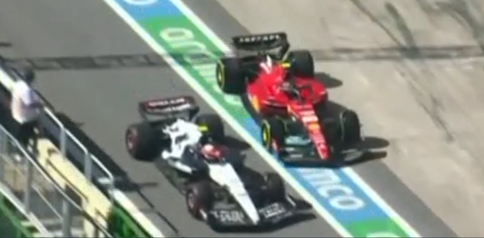F1: ¡Cuidado! Sainz y Tsunoda al borde del golpe en plena calle de boxes