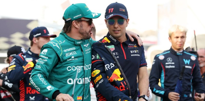 F1: ¡Milimétrico! La impresionante foto final del duelo entre Alonso y Pérez