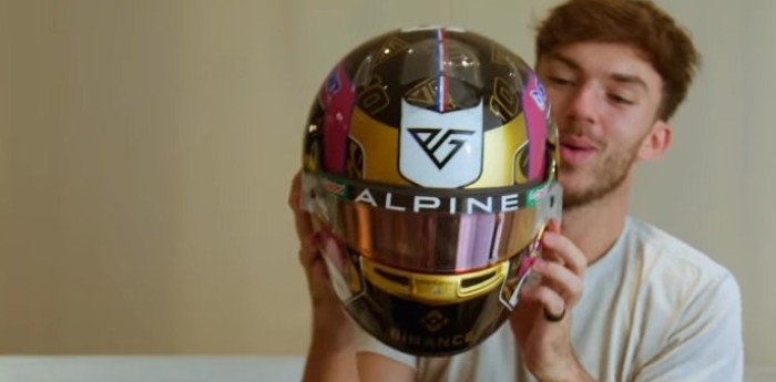 F1: la historia del argentino que sorprendió al mundo y pintó el casco para Gasly en el GP de Abu Dhabi