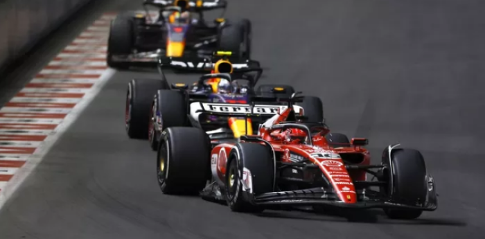 F1: el sobrepaso de Leclerc a Pérez en Las Vegas, elegido como el mejor de la temporada 2023