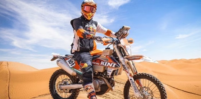 Así descansan las motos del "verdadero Dakar"