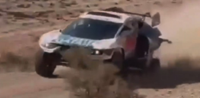 Dakar 2024: ¡A lo Traverso! Nasser Al-Attiyah terminó la etapa en 3 ruedas