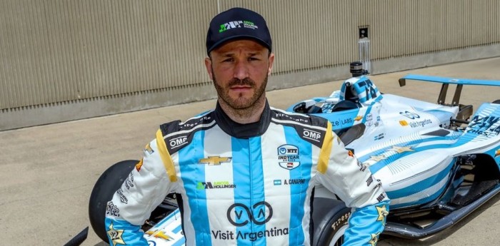 IndyCar: Canapino mostró la nueva indumentaria del Juncos Hollinger Racing para 2024