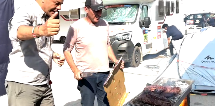 Dakar 2024: los Cavigliasso y un espectacular asado en Riad