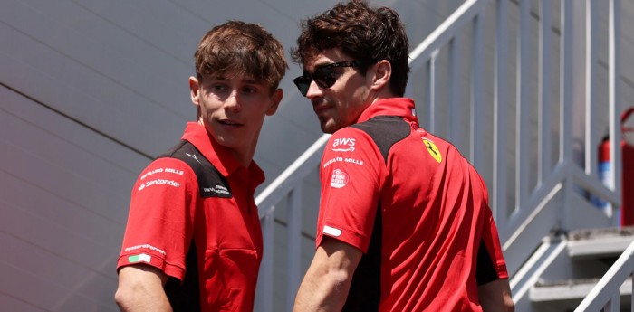 F1: el hermano de Charles Leclerc probó una Ferrari en Barcelona