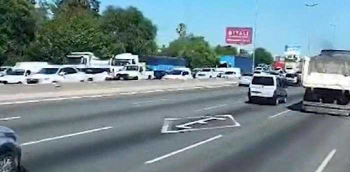 Múltiple choque en Panamericana: cinco autos involucrados y demoras en el tránsito