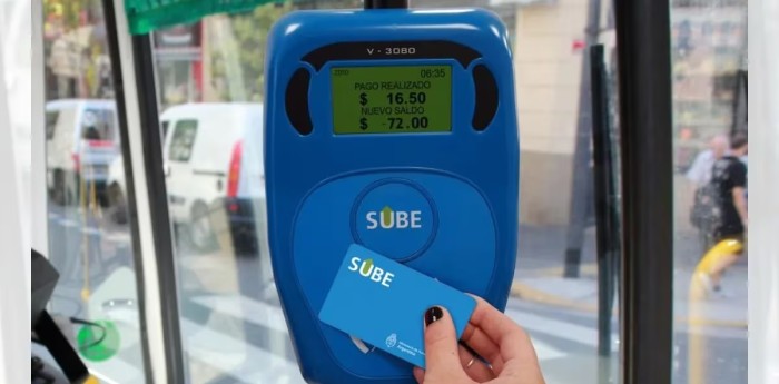 ¿Cuánto es lo máximo que se puede tener de saldo negativo en la SUBE tras el nuevo aumento del transporte?