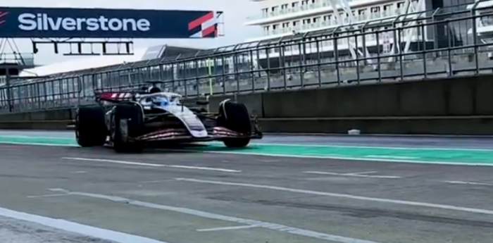 F1: Haas puso su VF-24 por primera vez en pista en Silverstone