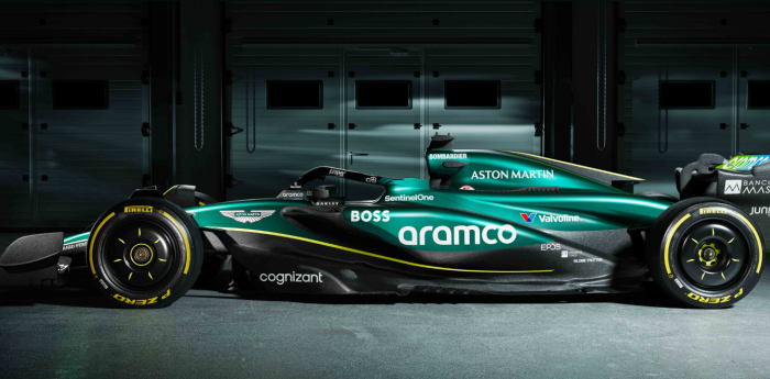 F1: Aston Martin presentó su auto para la temporada 2024