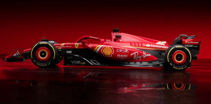 F1: Ferrari presentó en sociedad su auto para la temporada 2024