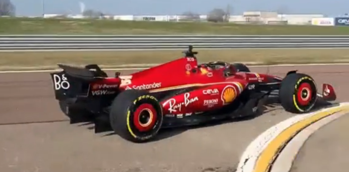 F1: Ferrari ya estrenó su SF-24 en la pista de Fiorano