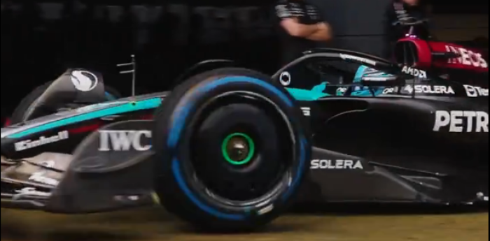 F1: el flamante Mercedes W15 salió a pista en Silverstone
