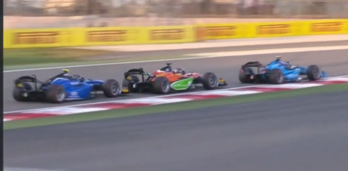 F2: el encontronazo entre Colapinto y su compañero en el Sprint en Bahréin