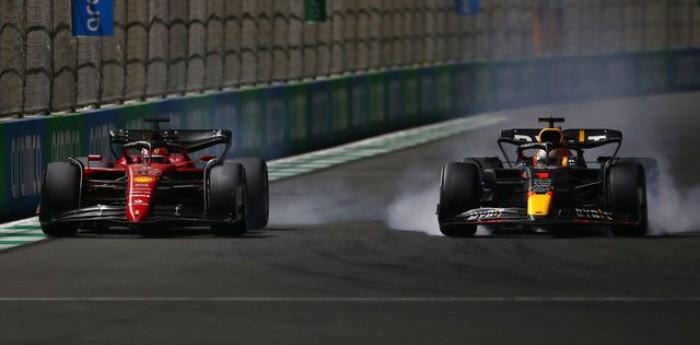 F1: Verstappen-Leclerc y un recordado duelo en el GP de Arabia Saudita 2023