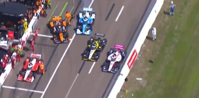 IndyCar: ¡Al límite! Polémica parada en boxes de los líderes en St. Petersburg