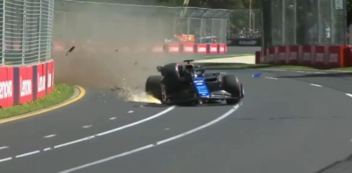 F1: durísimo golpe de Alex Albon en el comienzo del GP de Australia