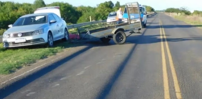 Un tráiler se desprendió de una camioneta y mató a una mujer en Gualeguaychú