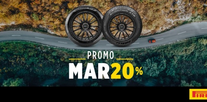 Pirelli ofrece 20% off durante todo marzo en neumáticos seleccionados