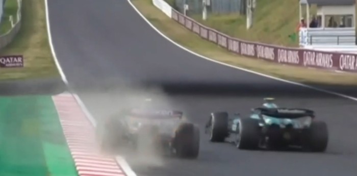 F1: Logan Sargeant se despistó y asustó a todos en Japón
