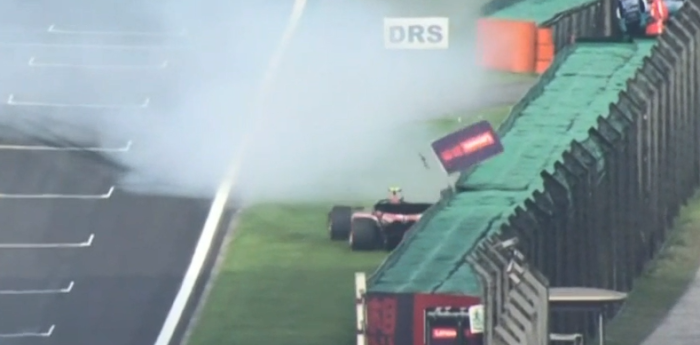 F1: el despiste y leve golpe de Sainz que generó la bandera roja en la clasificación del GP de China