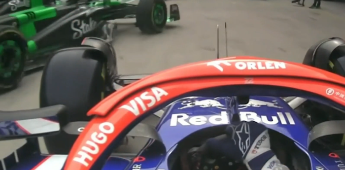 F1: ¡Qué peligro! Tsunoda y Zhou casi se chocan en los boxes