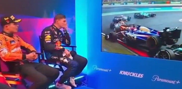 F1: la increíble reacción de Verstappen al golpe de Stroll a Ricciardo en el GP de China