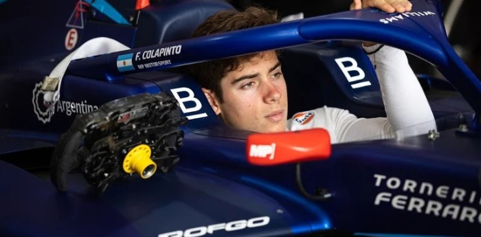 F2: Colapinto fue sexto en los test matutinos en Barcelona