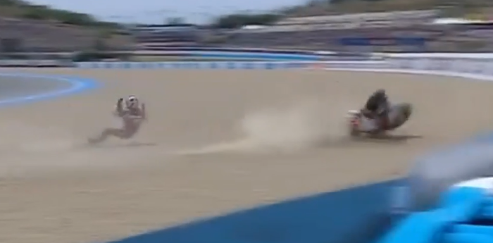Moto2: durísima caída de Canet en Jerez