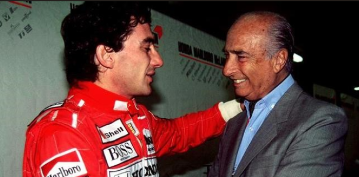 Toda la intimidad del encuentro entre Senna y Fangio en Argentina