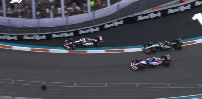 F1: Tsunoda aprovechó la lucha entre Hamilton y Magnussen para avanzar posiciones