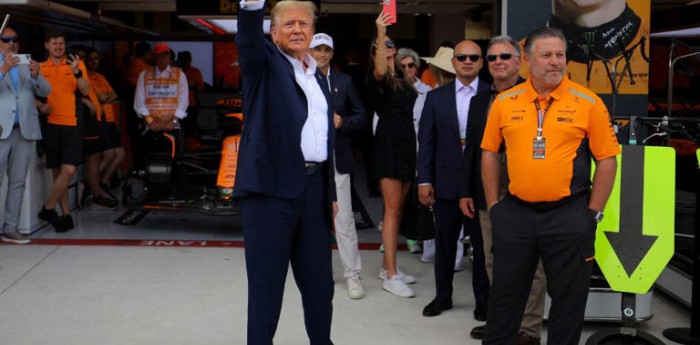 Donald Trump festejó en McLaren