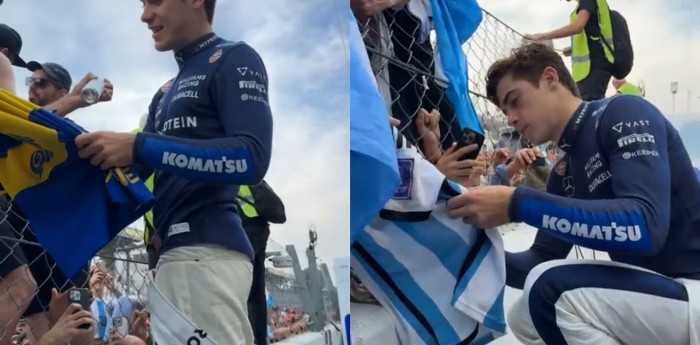 F1: El festejo de Colapinto con los fanáticos argentinos en Monza