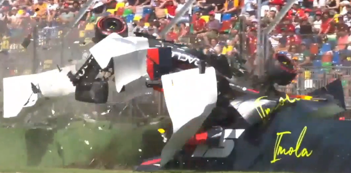 F1: el impactante golpe de Tsunoda que provocó la bandera roja en la clasificación del GP de Emilia Romagna