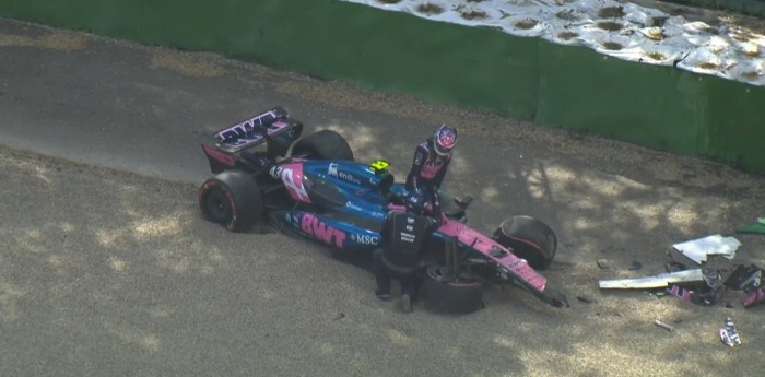 F1: Colapinto chocó y quedó fuera de la qualy del GP de Emilia-Romagna