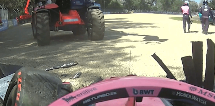 F1: así se bajó Colapinto del Alpine tras el accidente en la clasificación