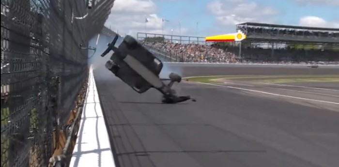 IndyCar: comienzo accidentado de la clasificación de la Indy500, se pegó Colton Herta