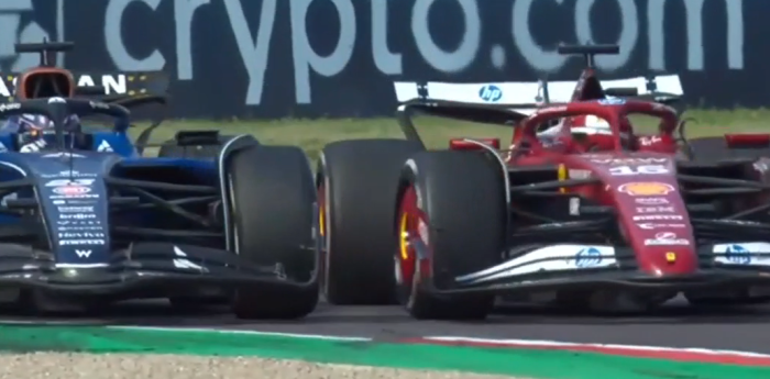 F1: Leclerc y Albon se sacaron chispas en el cierre del GP de Emilia Romagna