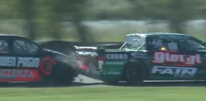 TC Pick Up: Agustín Canapino protagonizó un fuerte accidente y tuvo que abandonar en La Plata