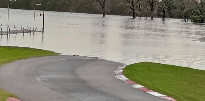 Las impactantes imágenes del circuito costanero de Arrecifes tras el temporal en Buenos Aires