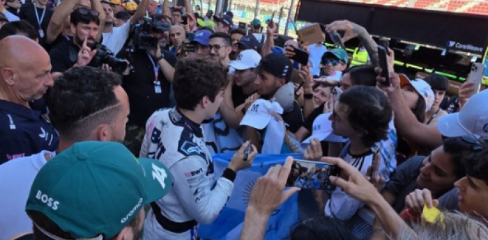 F1: el encuentro de los fanáticos argentinos con Colapinto en España